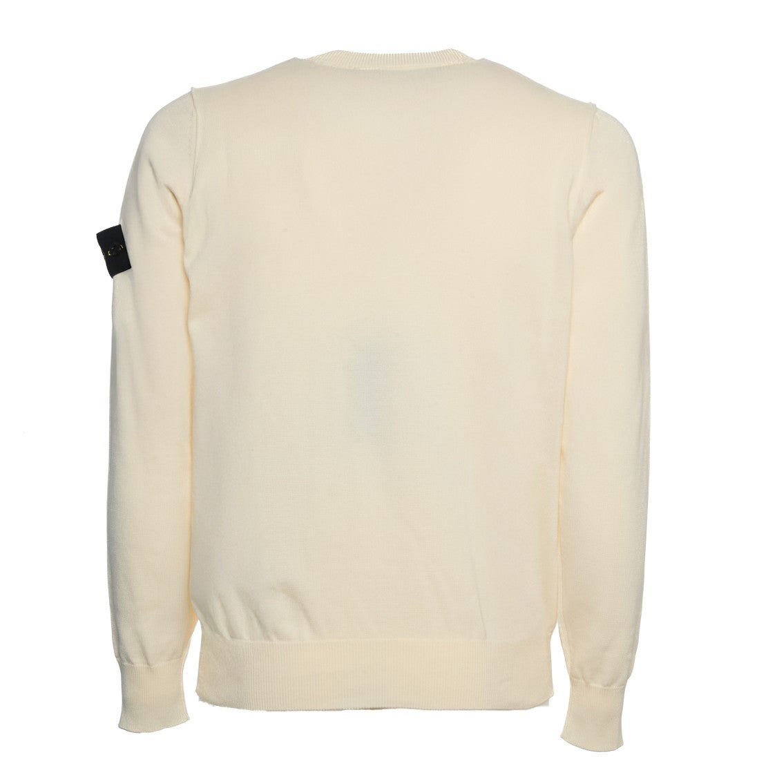 Stone Island Classic Fit Crew Neck Sweater With Distinctive Badge