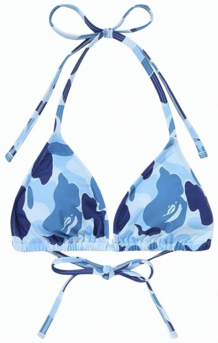 Bape Camouflage Print Two-Piece Bikini Set