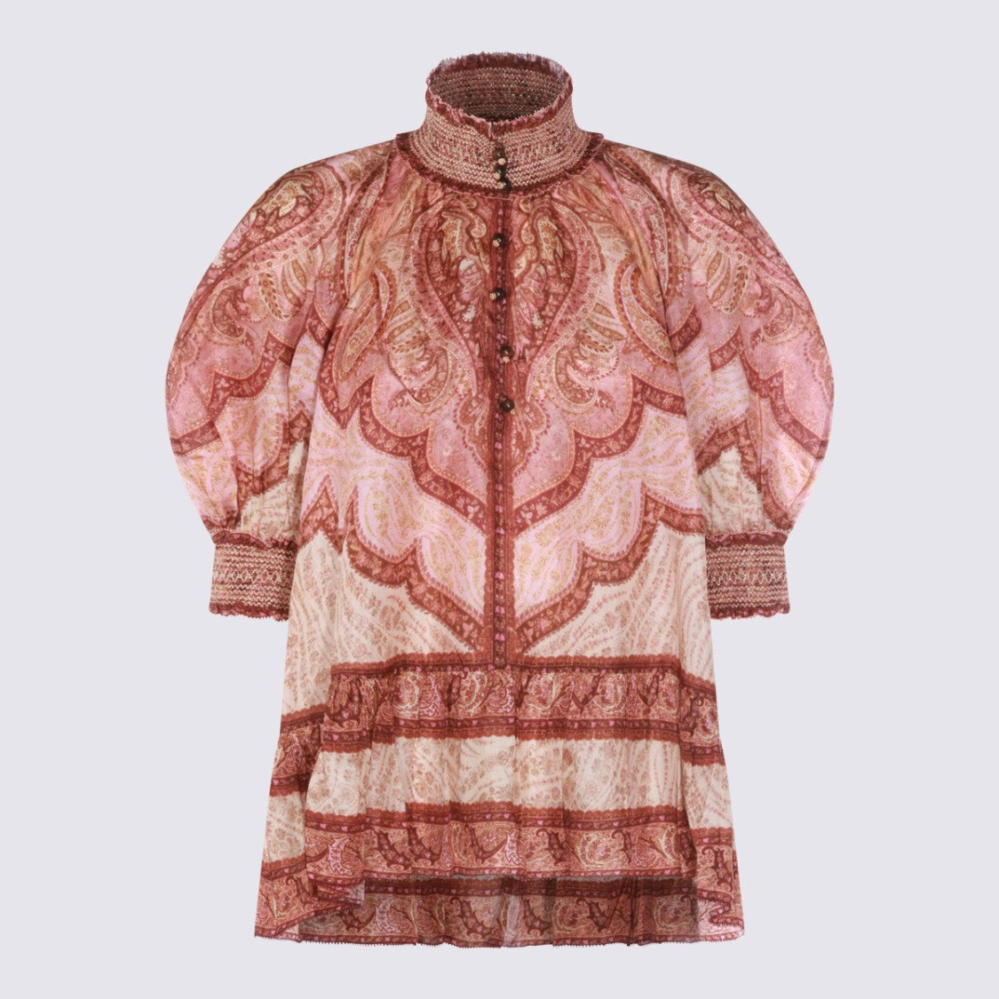 Zimmermann Burgundy Silk Top