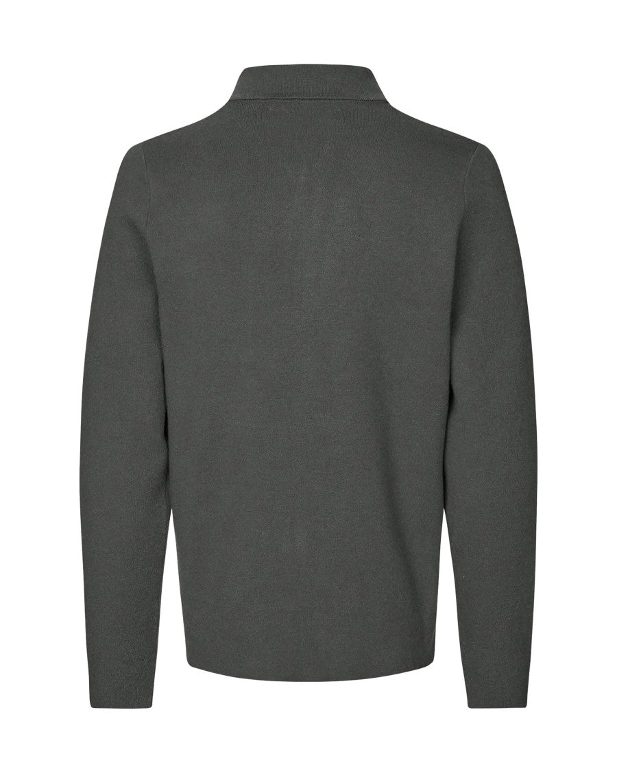 Samsøe Samsøe Black Oyster Guna X Zip Cardigan