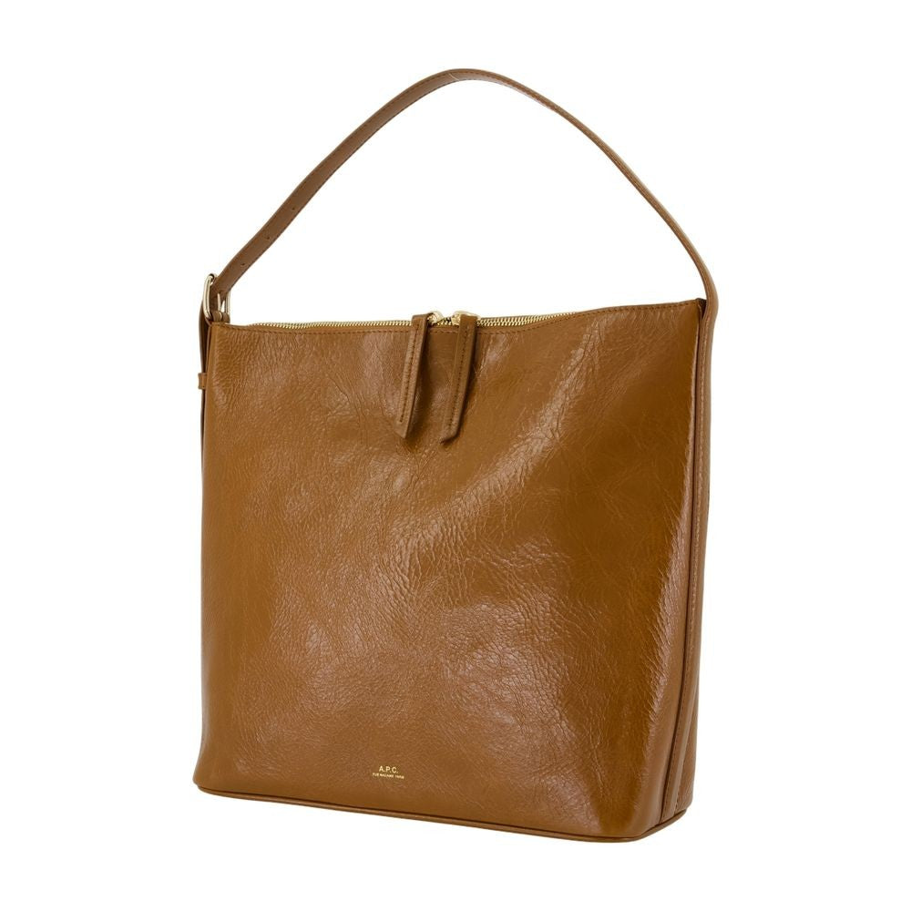 A.P.C. Vera Shoulder Bag - Leather - Brown