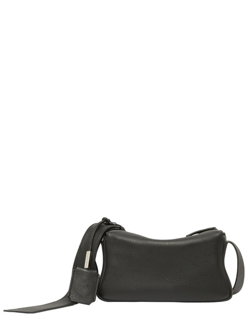Max Mara Rectangular Shoulder Bag In Textured Italian Calf Leather