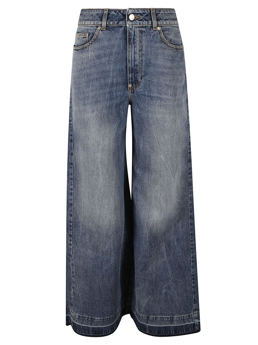 Stella Mccartney High-Waisted Wide-Leg Jeans With Vintage Essence
