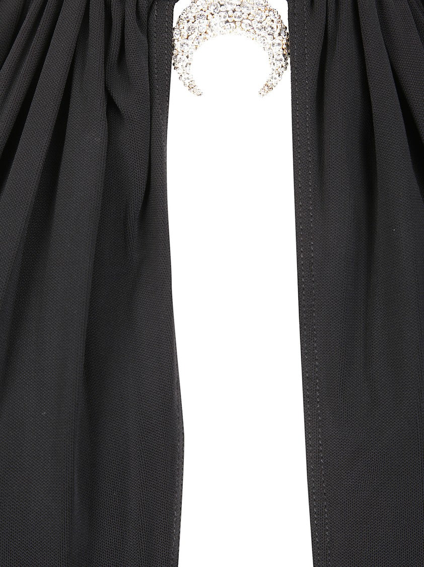 Marine Serre Draped Jersey Dress Ls Long