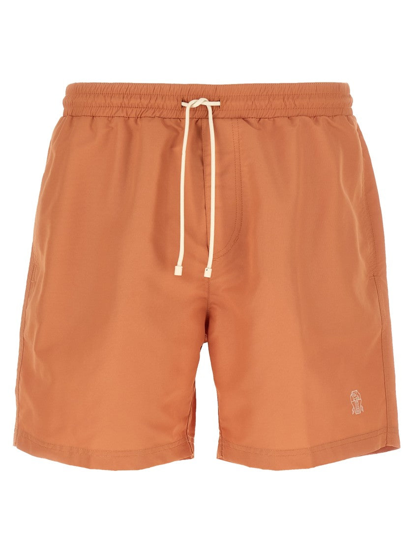 Brunello Cucinelli Logo Embroidery Swimsuit
