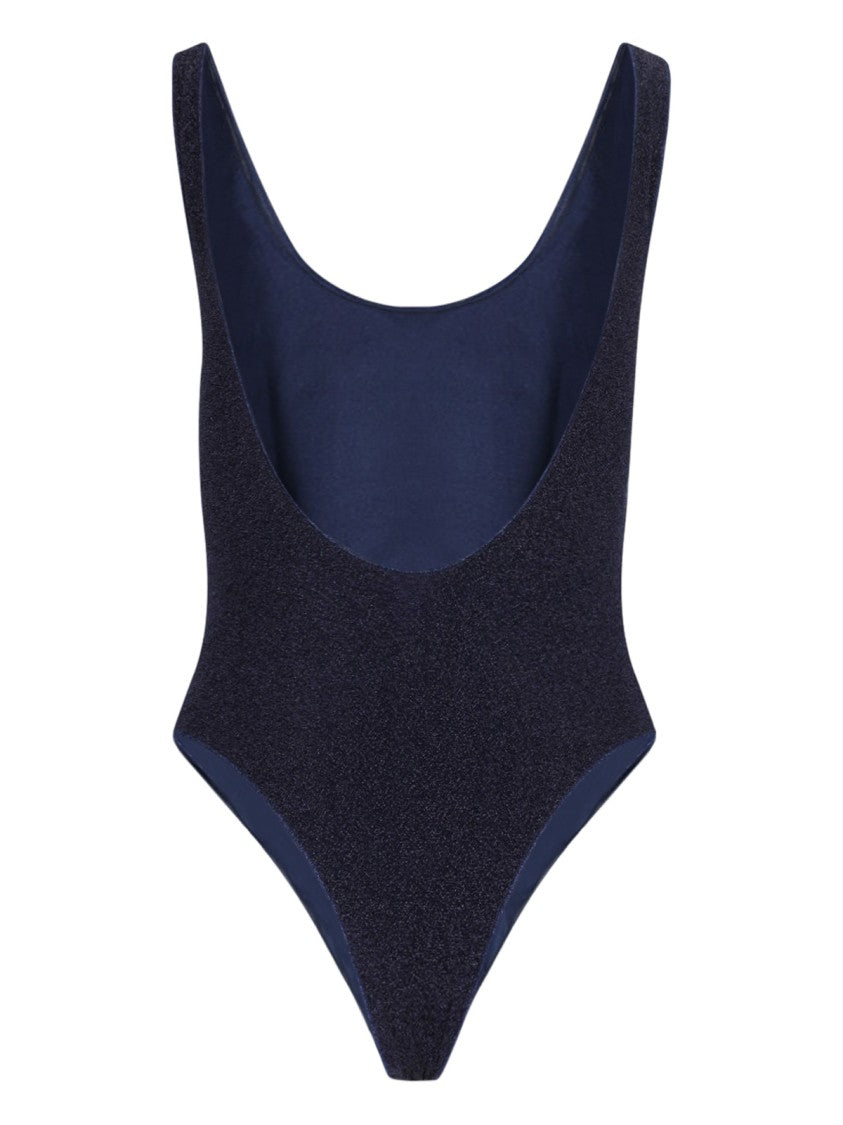 Oséree "Lumière Sporty Maillot" Swimsuit – Blue