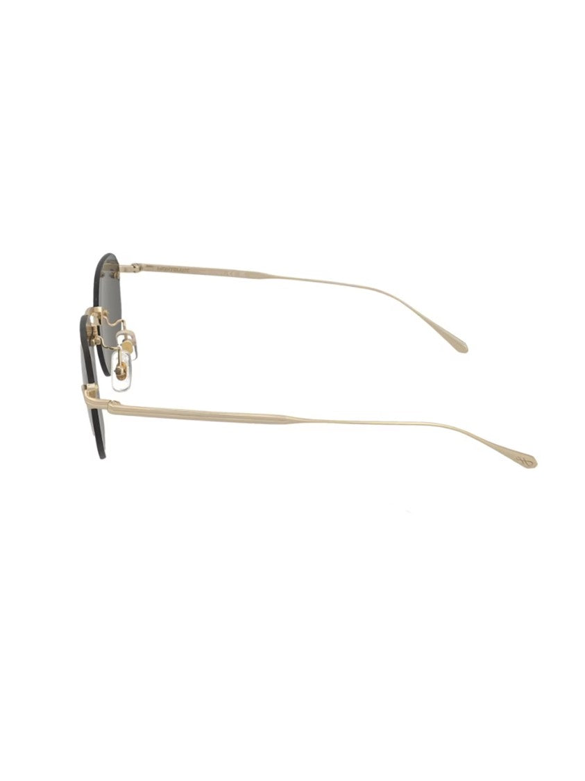 Montblanc Gold Mb0455s Rimless Metal Sunglasses