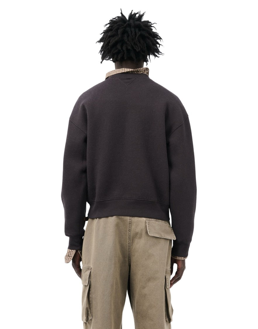 Our Legacy Relaxed Fit Minimalist Black Sweatshirt