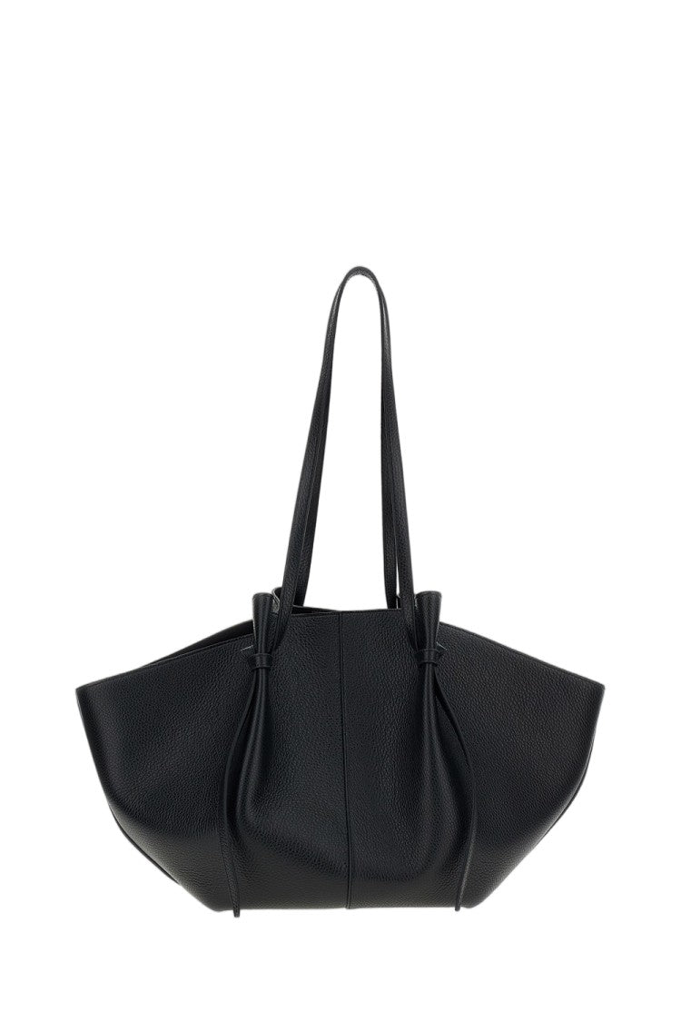 Yuzefi Black Large Mochi Suede Tote Bag