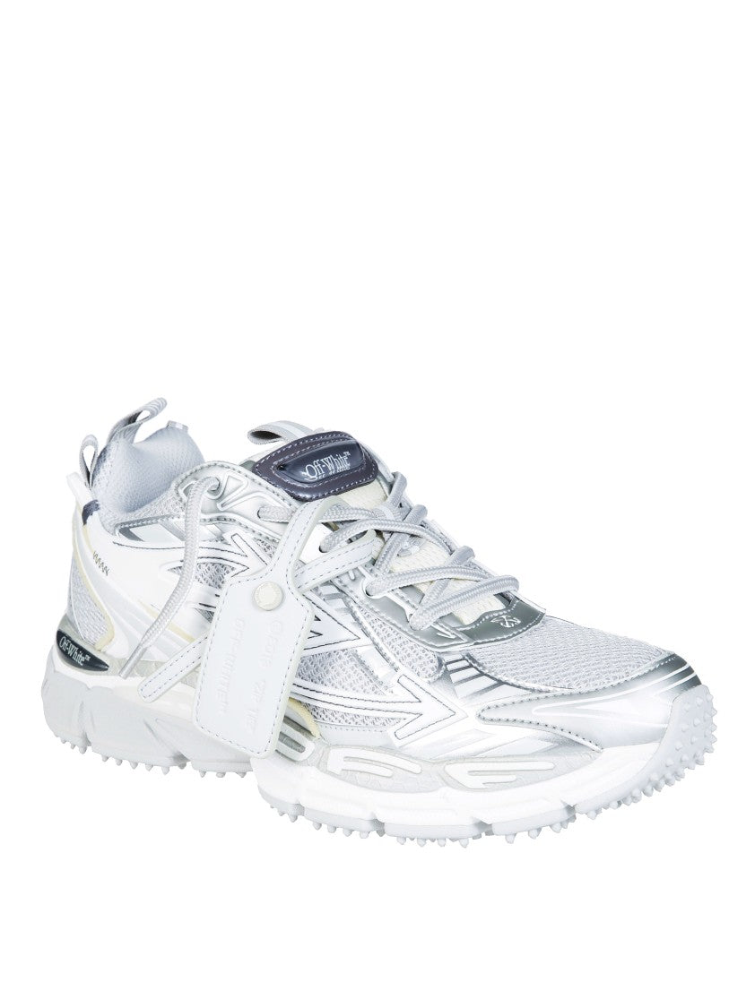 Off-White Silver Layered Metallic Be Right Back Sneakers