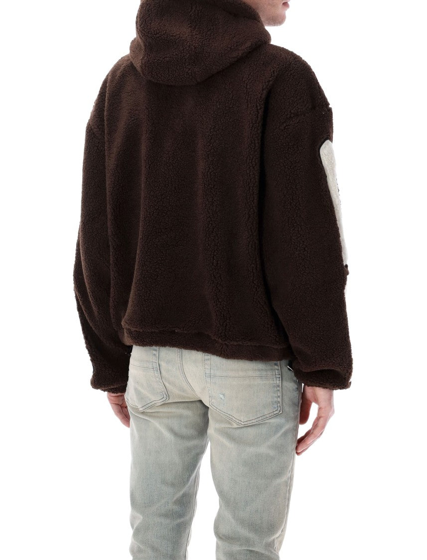 Amiri Bones Fleece Track Zip Hoodie