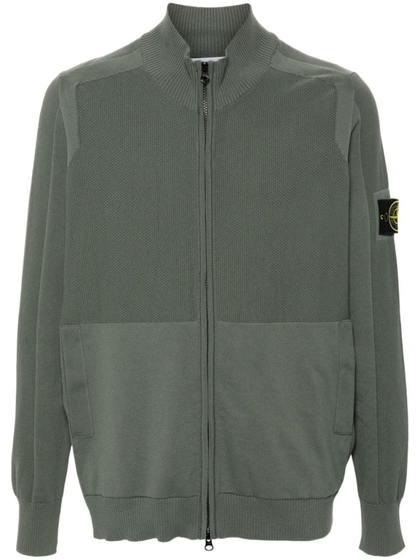 Stone Island Compasse-Badge Knitted Cardigan