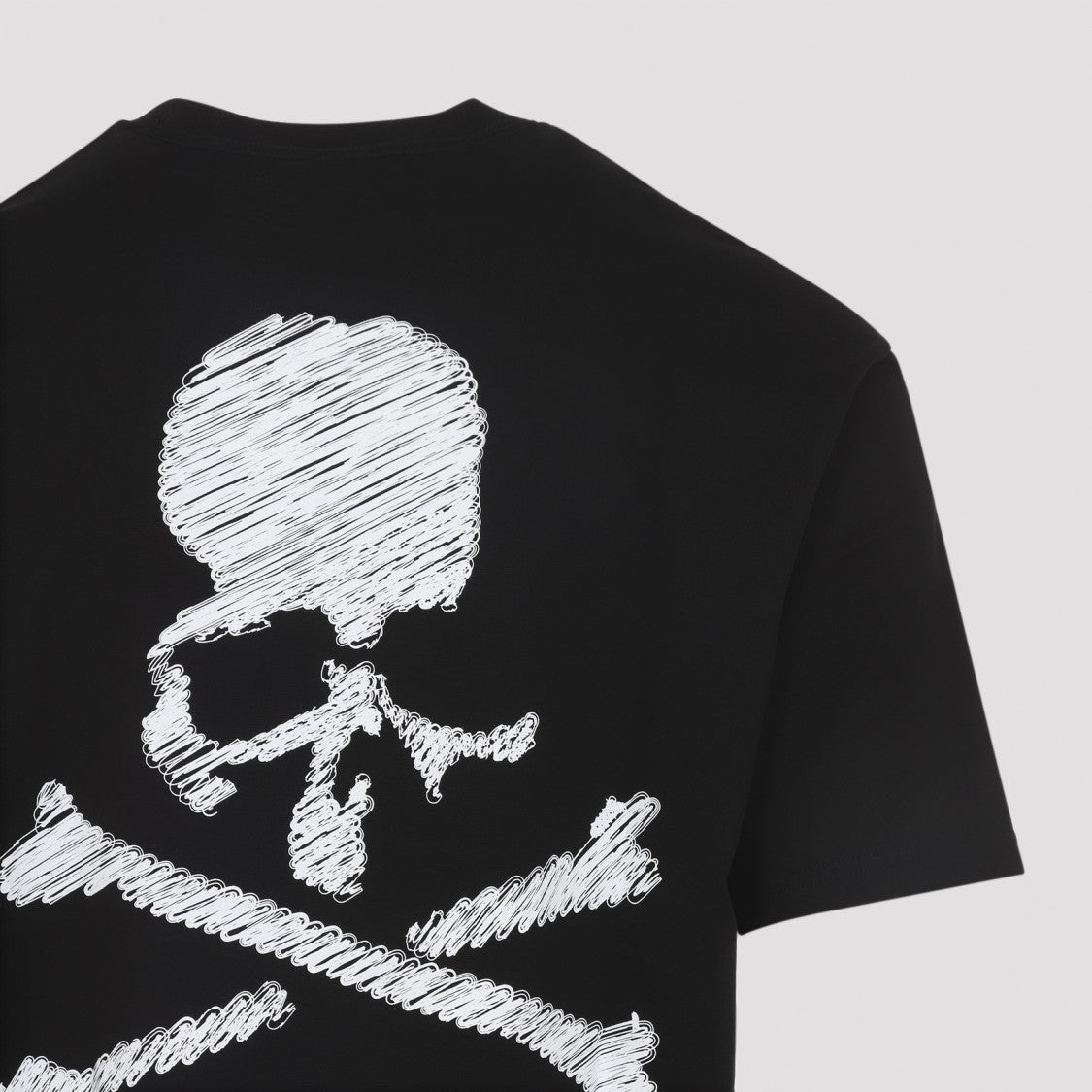 Mastermind Graphic Black Cotton T-Shirt With Skull Motifs