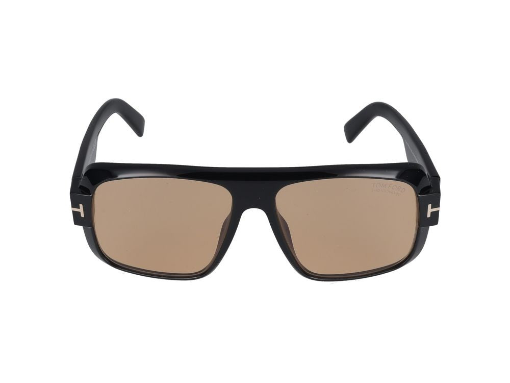 Tom Ford Black Bold Oversized Square Sunglasses