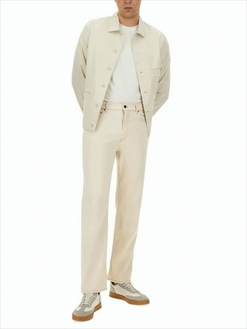 A.P.C. Light Beige Jacket With Classic Collar