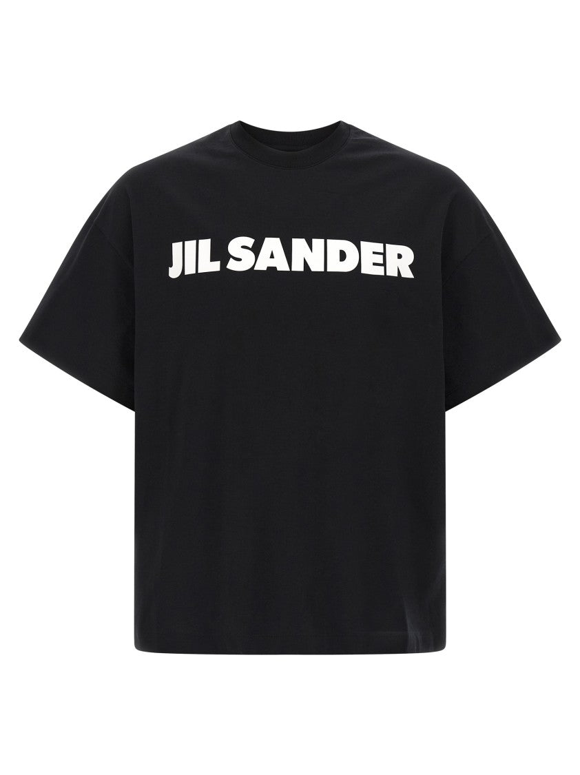 Jil Sander Cotton Jersey T-Shirt With Bold Logo Print