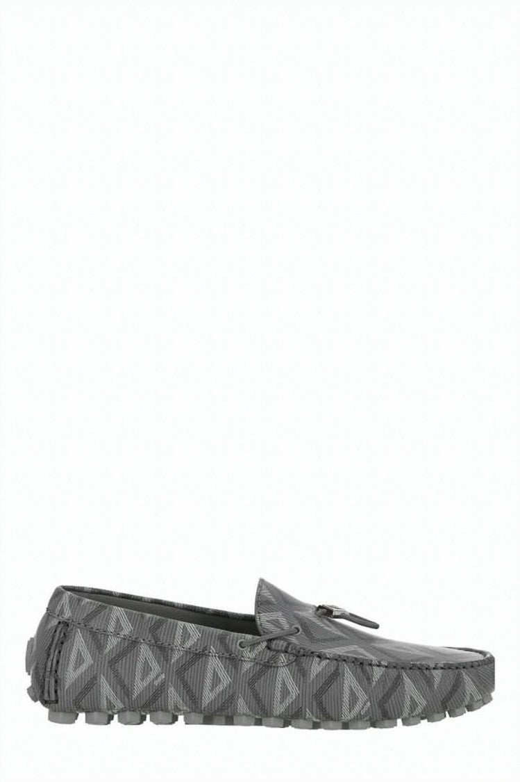 Dior Textured Geometric Pattern Loafer With Rugged Sole