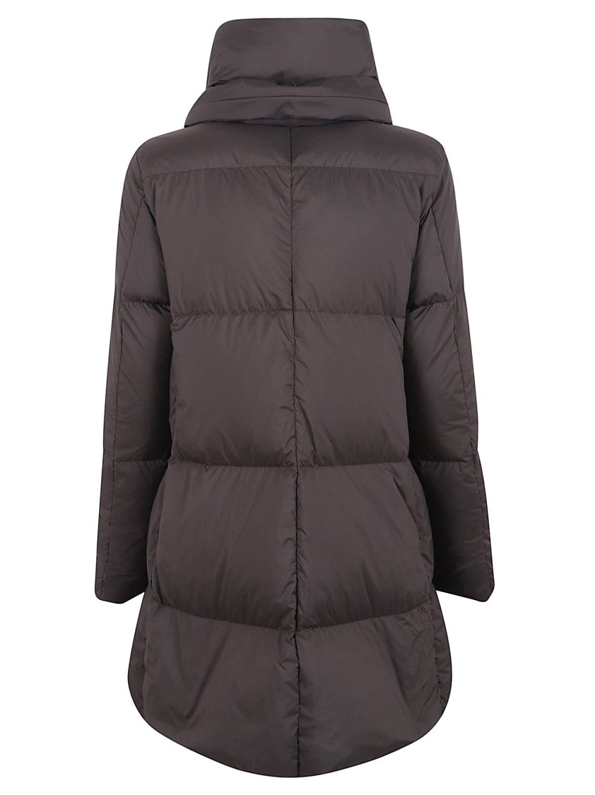 Herno Quilted Down Coat With High Collar