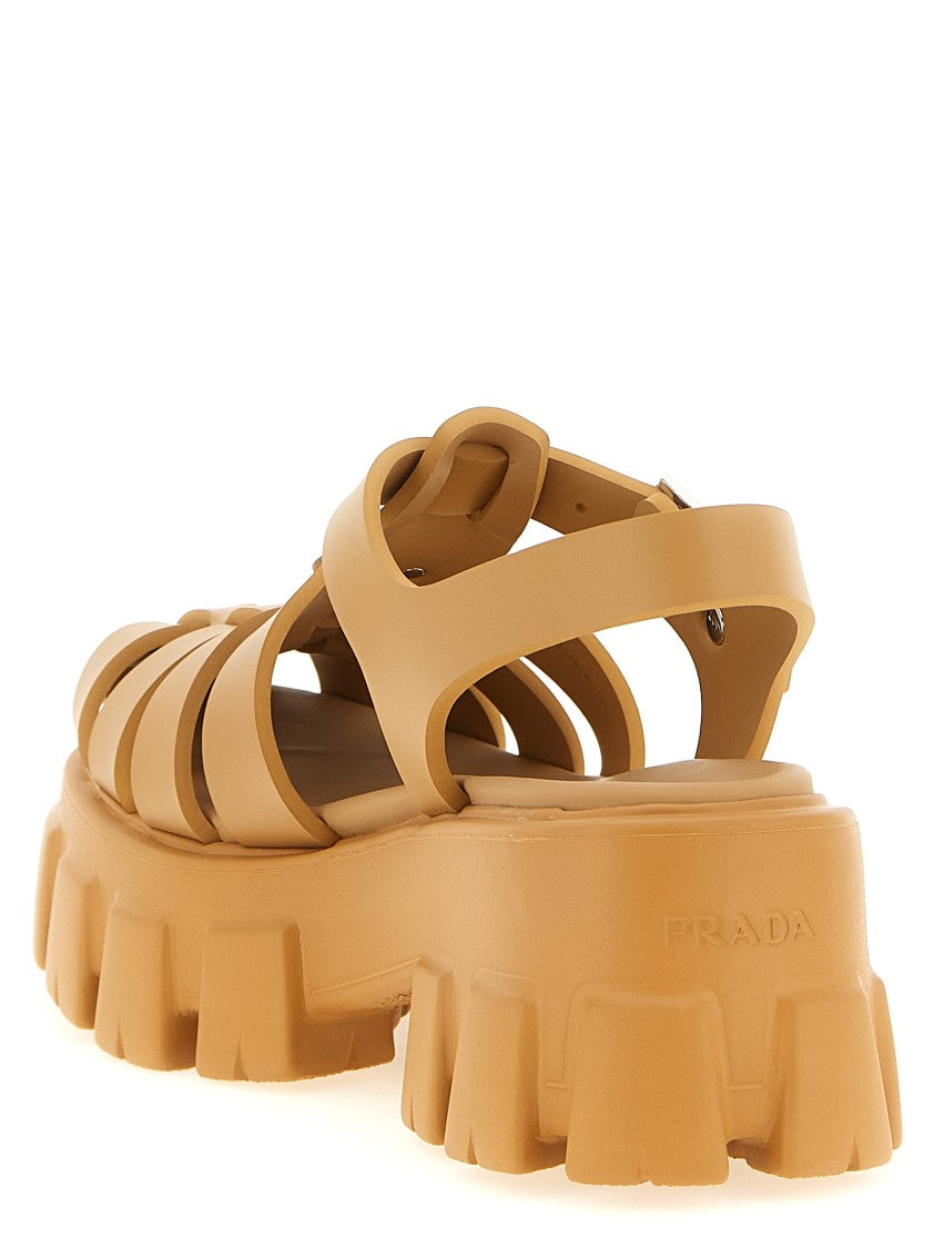 Prada Cage Monolith Sandals