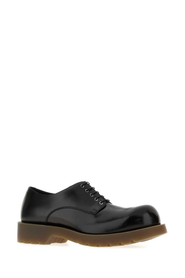 Jil Sander Black Leather Lace-Up Shoes