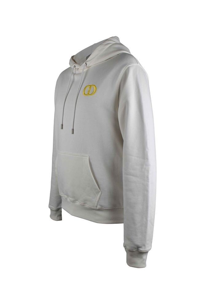 Dior Hooded Cotton Sweatshirt With Embroidered Cd Logo