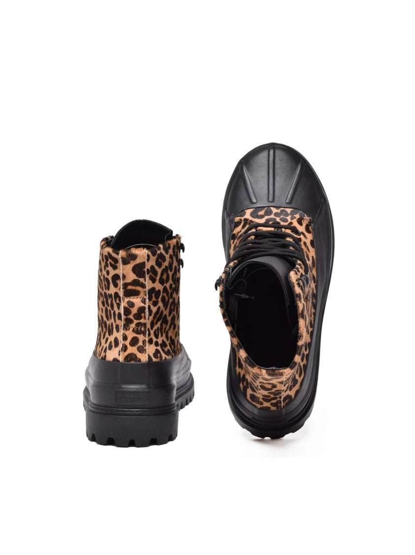 Superga Calfhair Lace-Up Boots