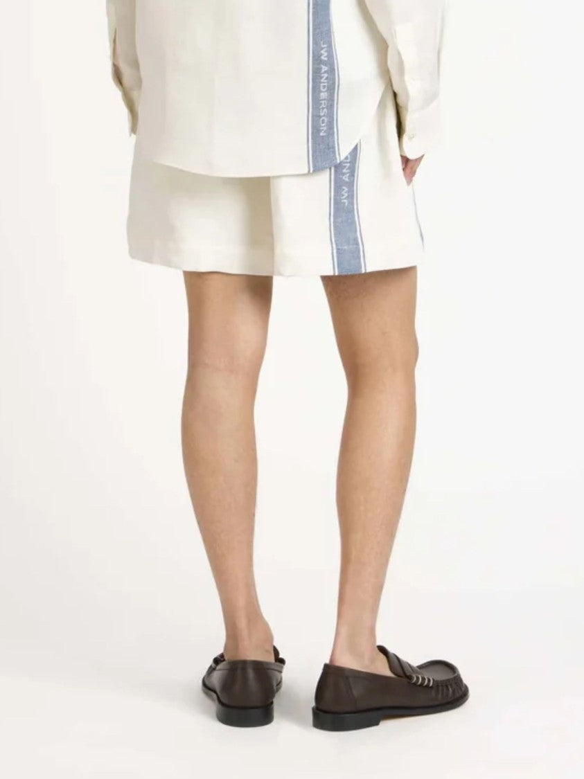 J. W. Anderson White Contrasting Stripe Shorts