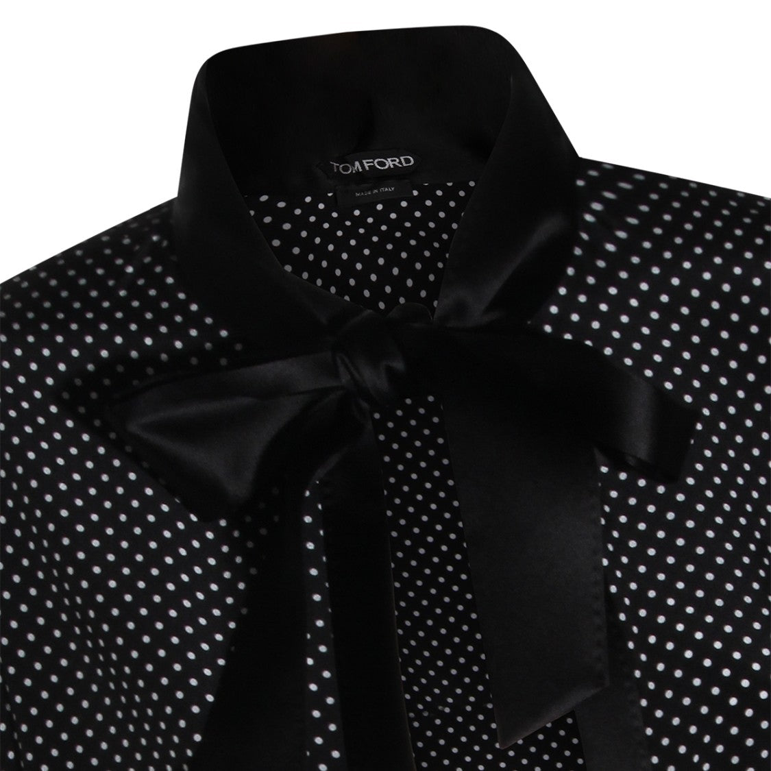 Tom Ford Polka Dot Blouse With Satin Bow Detail