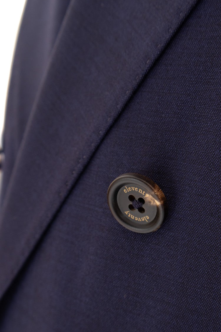 Eleventy Blue Unstructured Wool Suit
