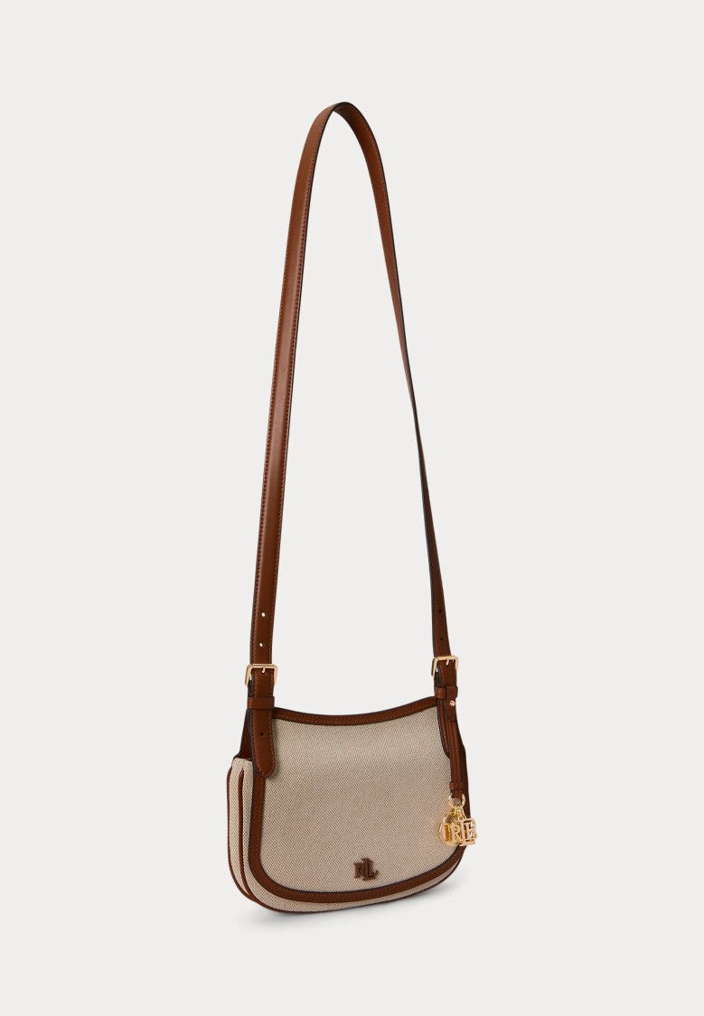 Lauren Ralph Lauren Structured Rectangular Shoulder Bag With Textured Fabric