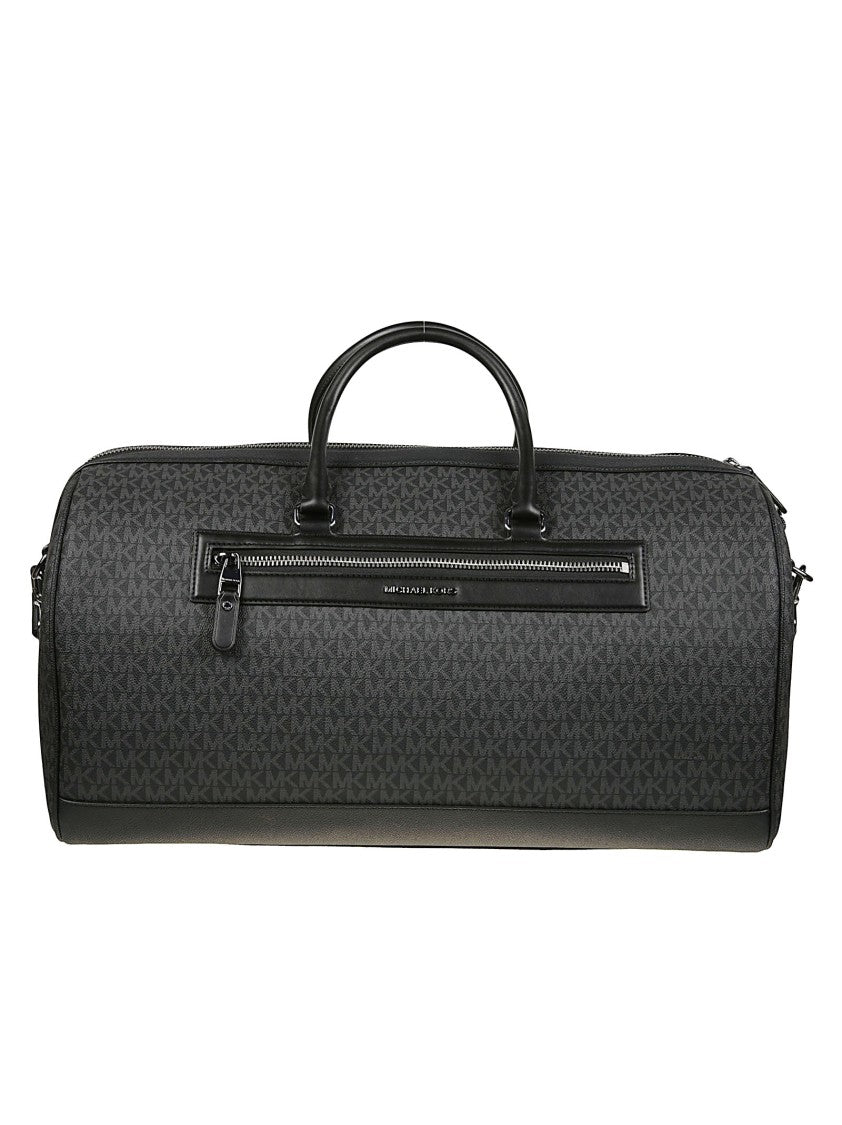 Michael Kors Black Jet Set Flight Pvc Duffle Bag
