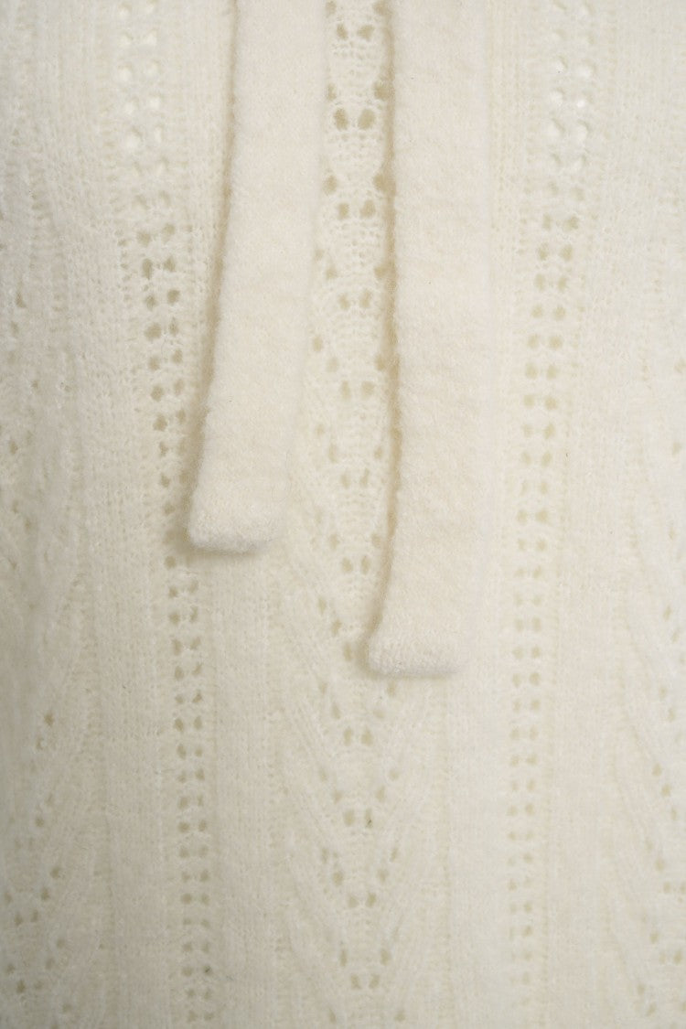 Atomo Factory Textured Knit Wool Hooded Sweater