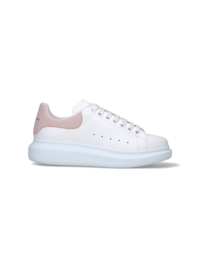 Alexander Mcqueen "Oversize" Sneakers, In White Calfskin