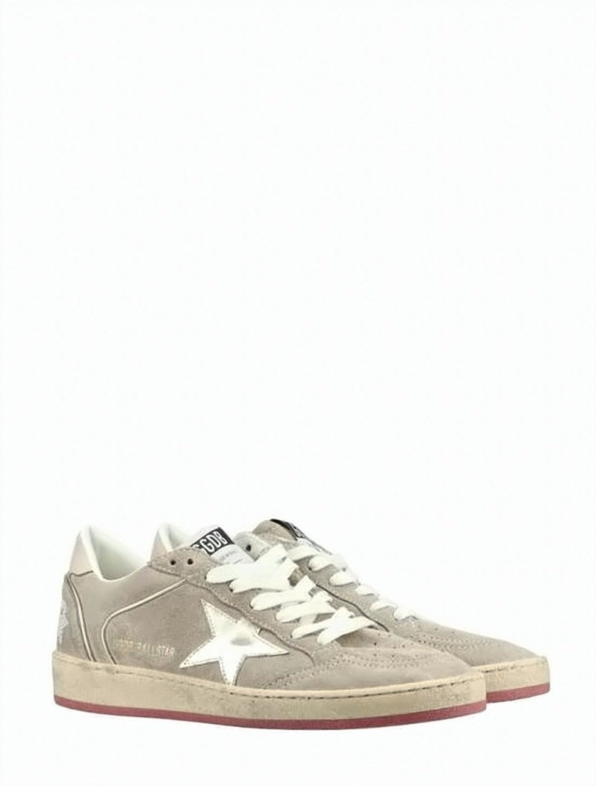 Golden Goose Suede Sneakers With Metallic Star Detail