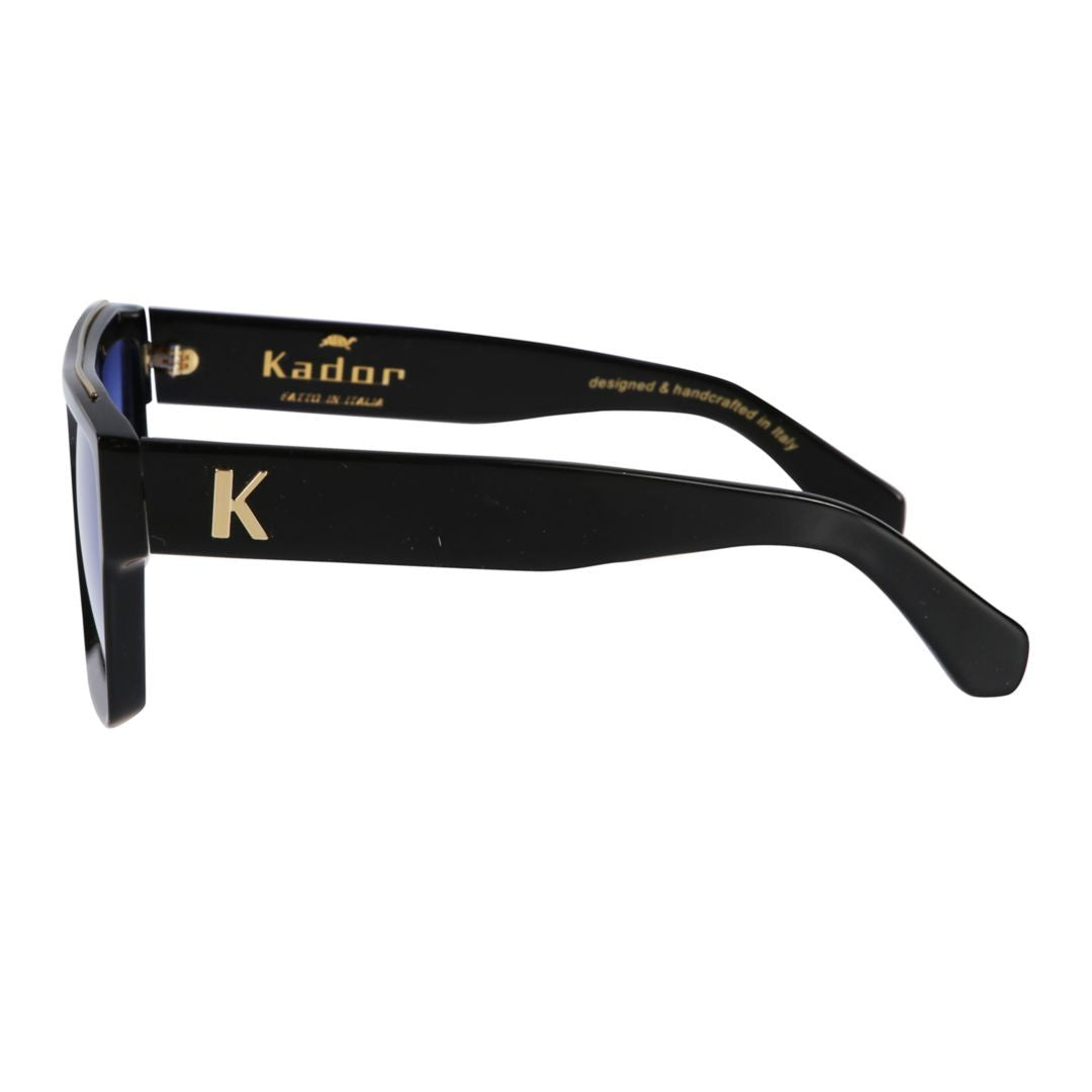Kador Oversized Square Frame Sunglasses With Gradient Blue Lenses