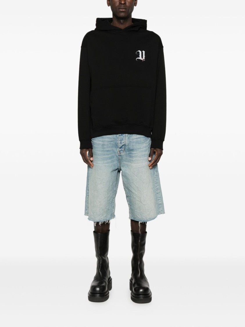 Vision Of Super Black Graphic Print Hoodie With Artistic Design