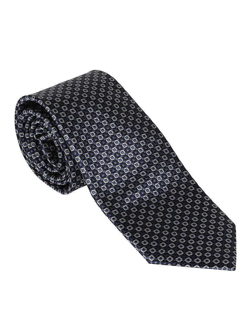 Zegna Lux Tailoring Geometric Silk Tie