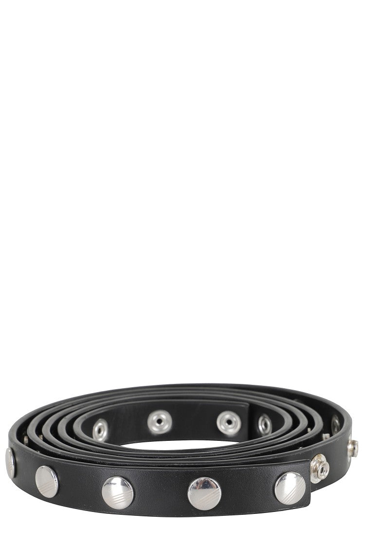 The Attico Studded Black Leather Belt