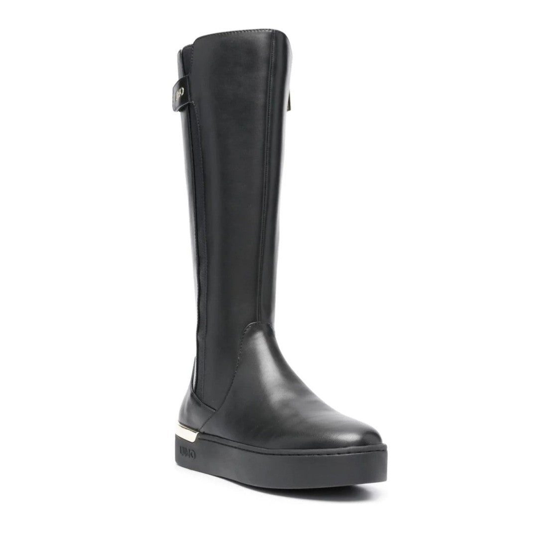 Liu Jo Black Silvia 89 Polyurethane Side Zip Boots