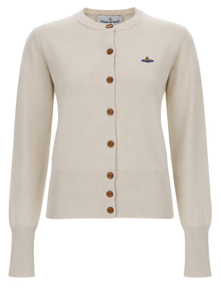 Vivienne Westwood Button-Down Cardigan With Ribbed Cuffs And Emblem