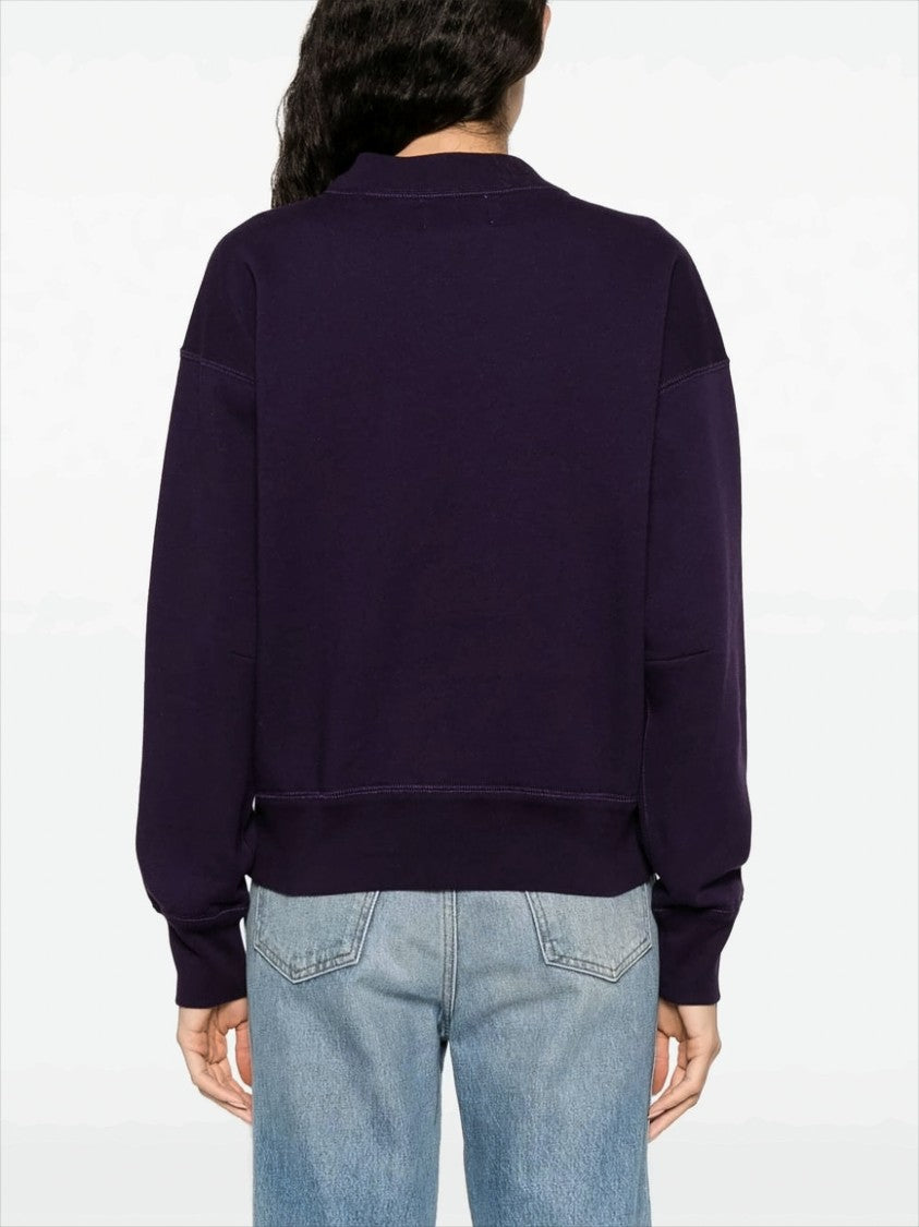 Isabel Marant Étoile Dropped Shoulder Sweatshirt With Light Pink Logo