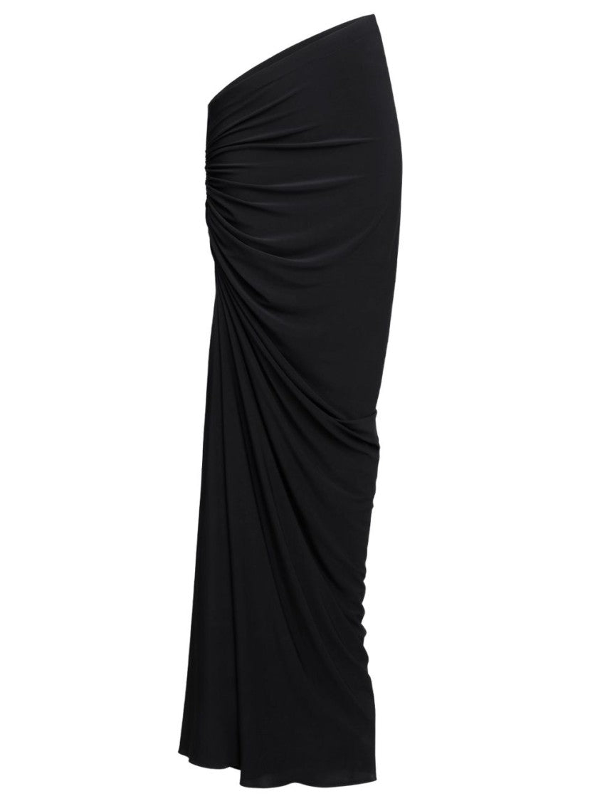 Alaïa Long Draped Skirt