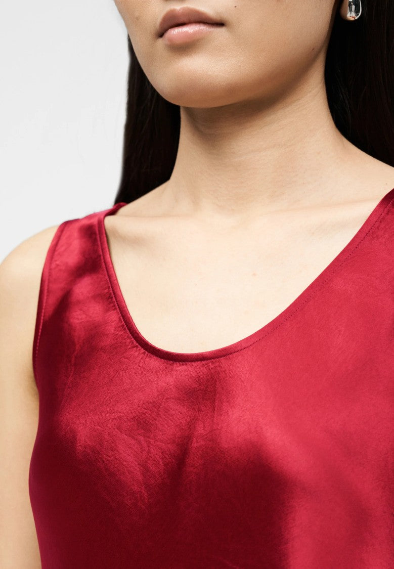 Max Mara Red Acetate Evening Gown