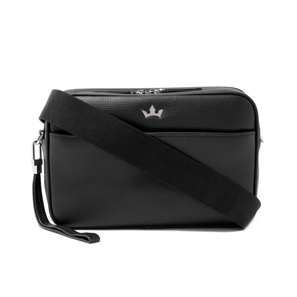 Roderer Award 5-In-1 Messenger Bag - Italian Leather Black
