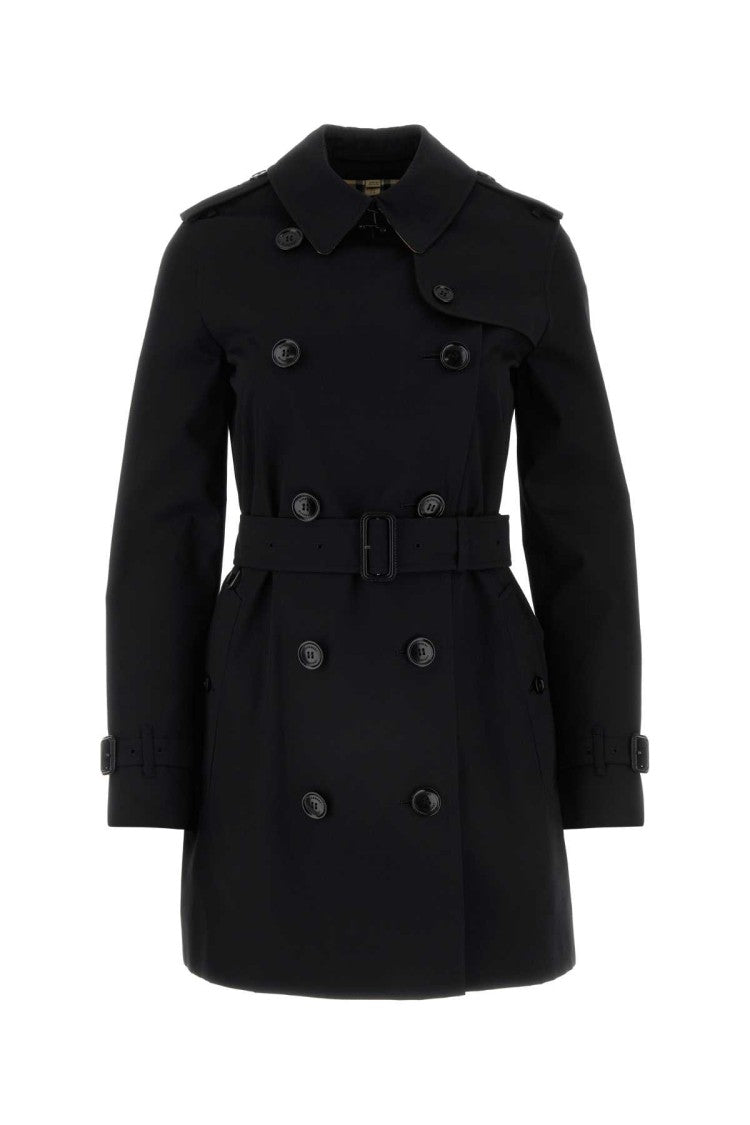 Burberry Black Cotton Trench