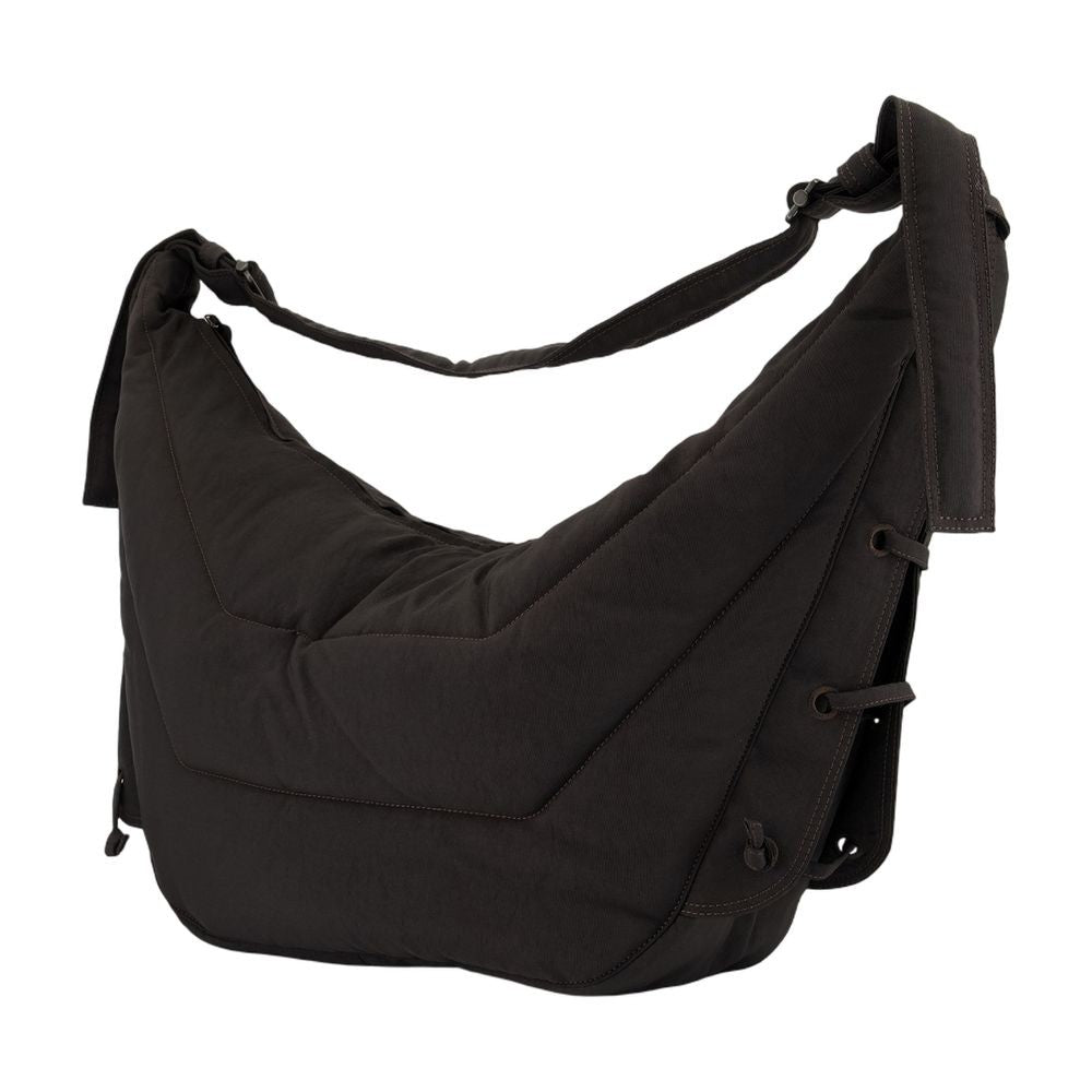 Lemaire Large Soft Game Crossbody - Nylon - Brown