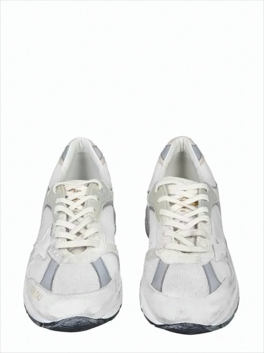 Golden Goose Sporty Sneakers With Mesh And Cow Leather Uppers