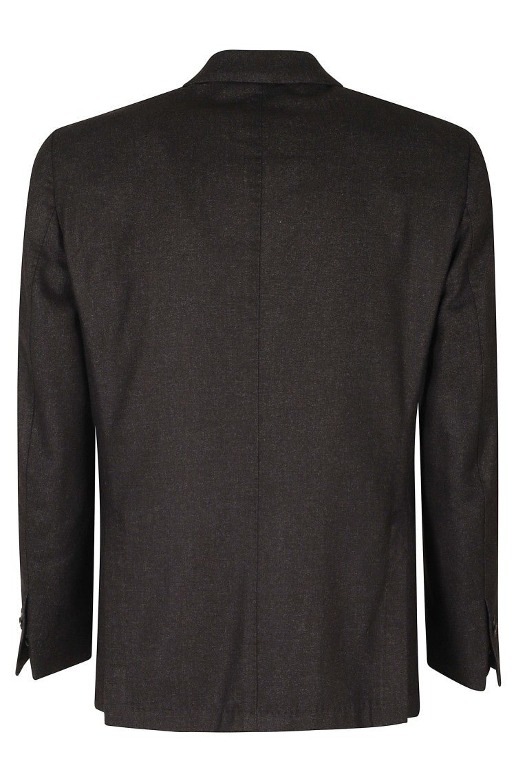 Santaniello Anthracite Felted Wool Unlined Blazer