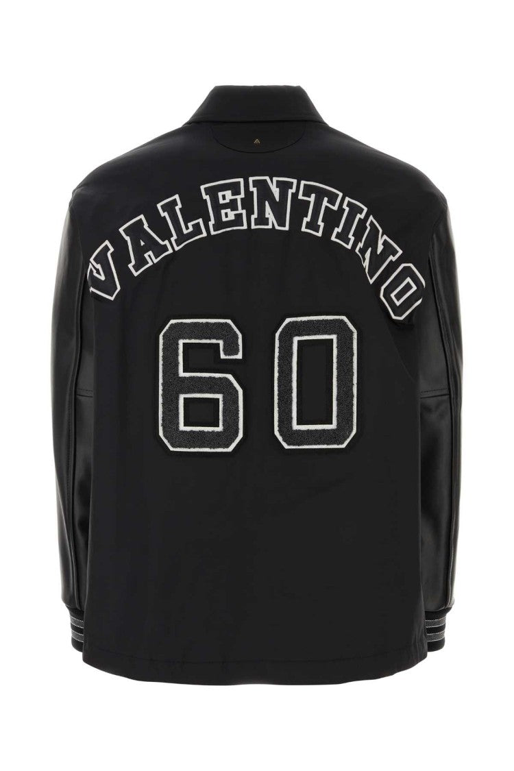 Valentino Garavani Black Polyester Blend Windbreaker