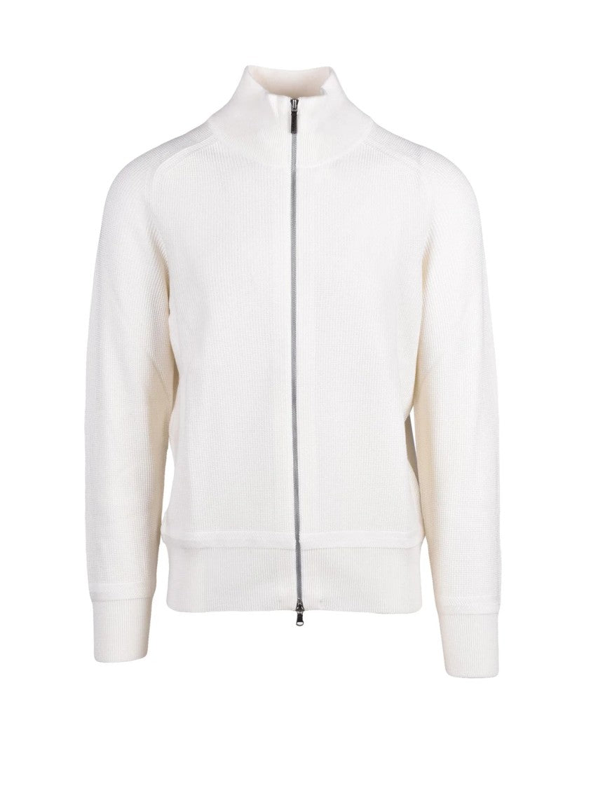 Kangra Minimalist Zip Jacket In Extrafine Merino Wool